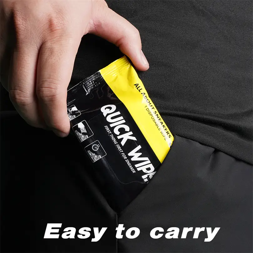 Custom Logo Shoe Shine Wipes Disposable Non-woven Sneaker Cleaner Wet Wipes 1