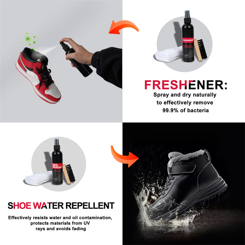 Factory Custom Eco Friendly Natural Premium shoe cleaning kit with brush sneaker cleaning 5