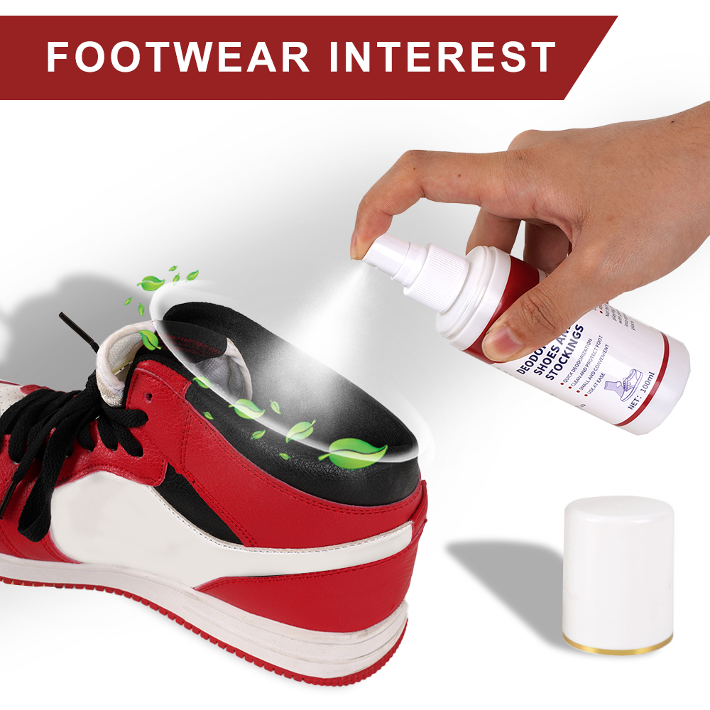 Natural Shoe Foot Spray Deodorant Fungal Growth Preventing Socks Shoes Deodorant Spray 2