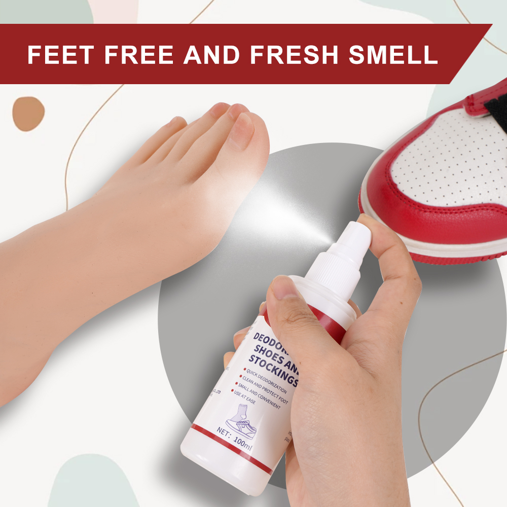 Natural Shoe Foot Spray Deodorant Fungal Growth Preventing Socks Shoes Deodorant Spray 3
