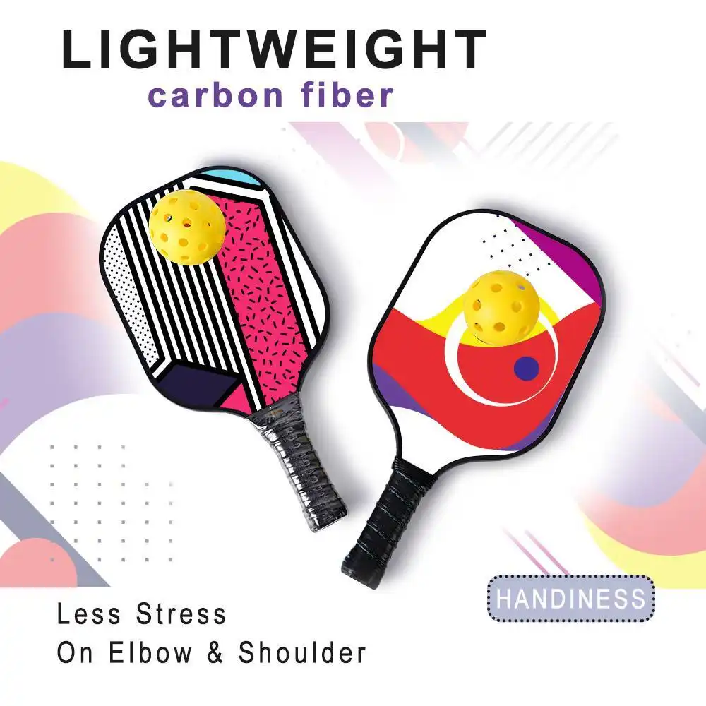 Wholesale custom pickleball paddle carbon fiber pro pickleball paddle for professional players 1
