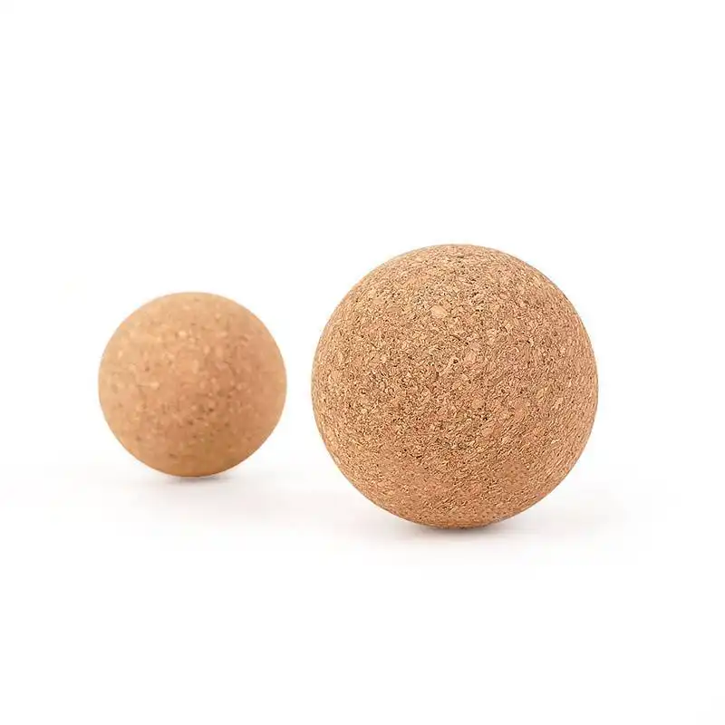 China Professional Eco-friendly 100% Cork balls massage peanut ball cork for muscular relaxation Factory 1
