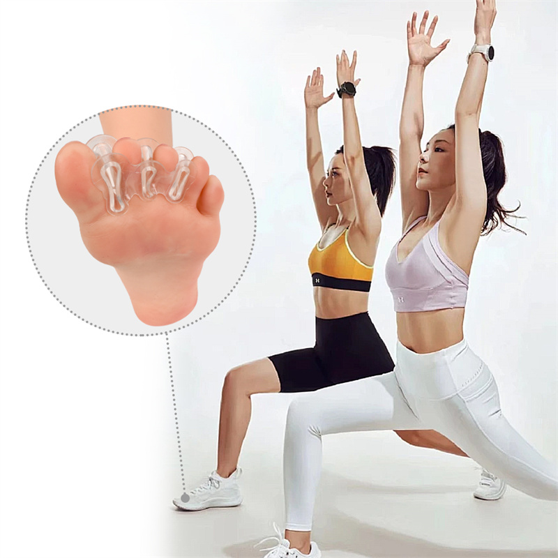 Best Quality Three-hole a-shaped toe splitter hallux valgus toe-heavy one-toe splitter transparent shear foot orthosis Oem-S-King 4