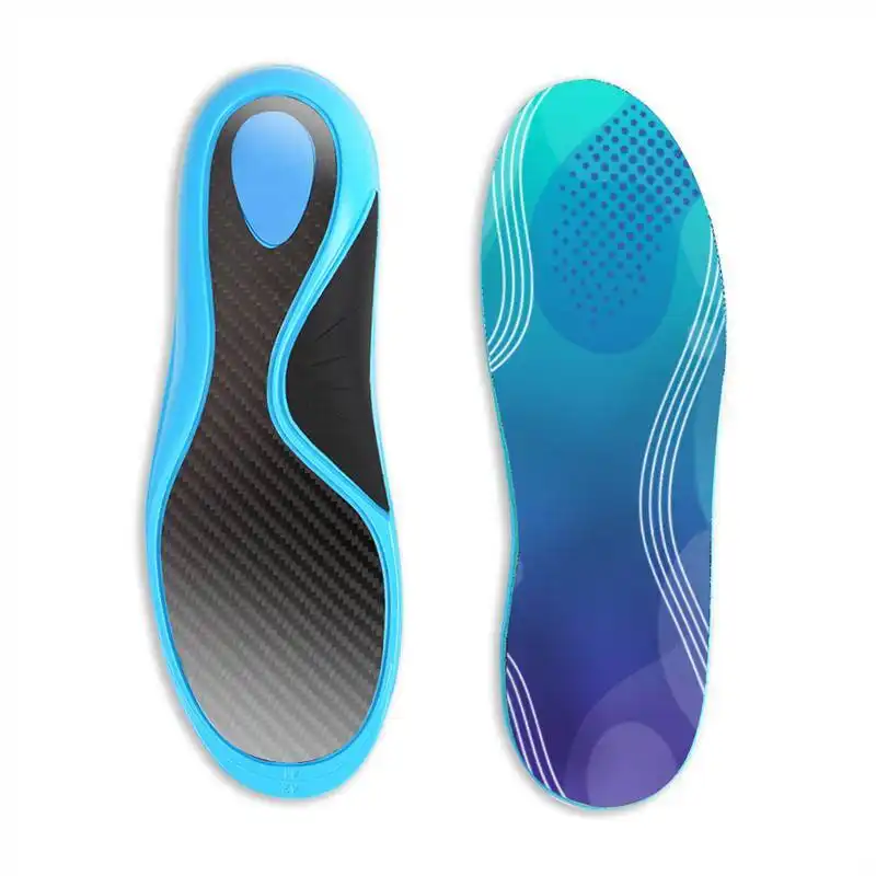 New Athlete Cycling Sport Comfort Eva 3cm High Arch Support Custom Shoe Insoles Flat Feet Orthotic Insoles2 1