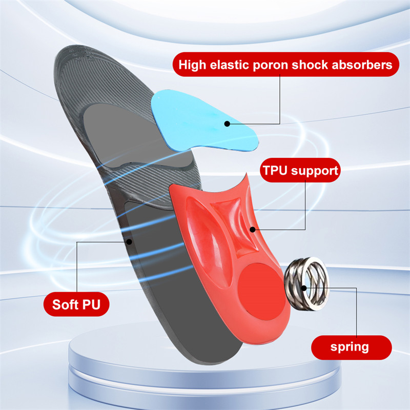 Ultimate Performance Sports Basketball Insoles Shock Absorption Spring Insoles Jump Higher 4