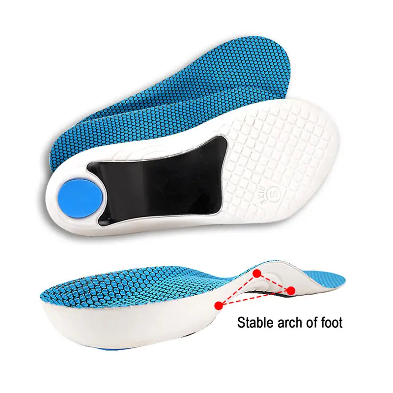 3/4 Length High Arch Support Insoles Orthotics Inserts for Flat Feet Plantar Fasciitis Relief Heel Pad Shoe Insole for Women/Men 1