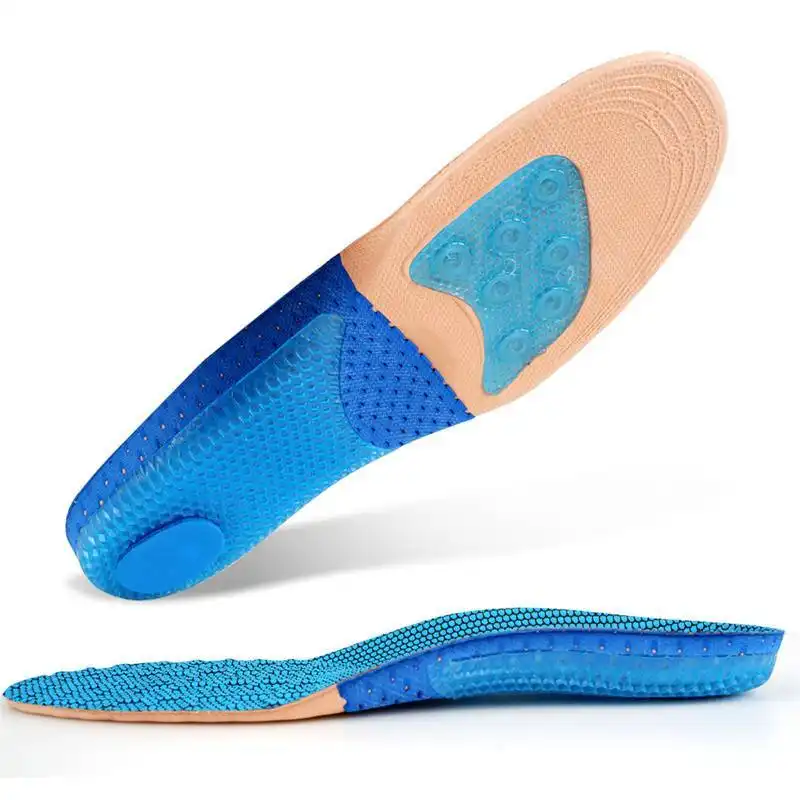Relieve Foot Pain Arch Support Orthotic Breathable Shoe Pad Sport Comfort Heel Shock Absorbing Shoe Insoles 1
