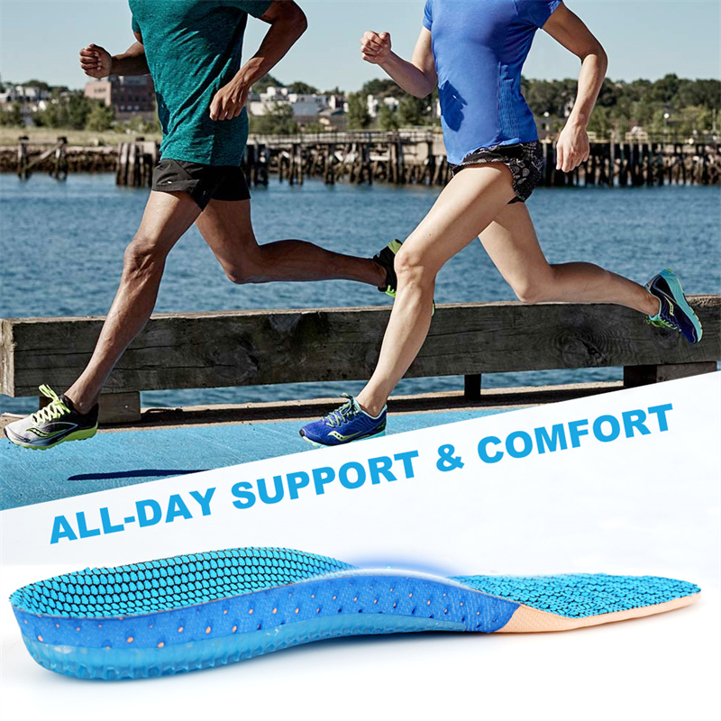 Relieve Foot Pain Arch Support Orthotic Breathable Shoe Pad Sport Comfort Heel Shock Absorbing Shoe Insoles 7