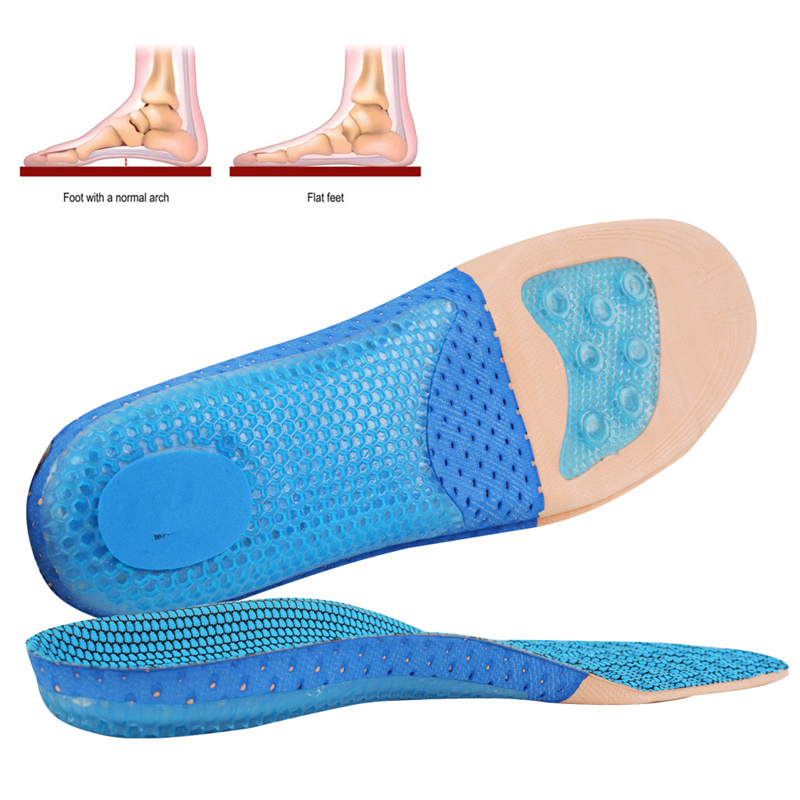 Relieve Foot Pain Arch Support Orthotic Breathable Shoe Pad Sport Comfort Heel Shock Absorbing Shoe Insoles 6