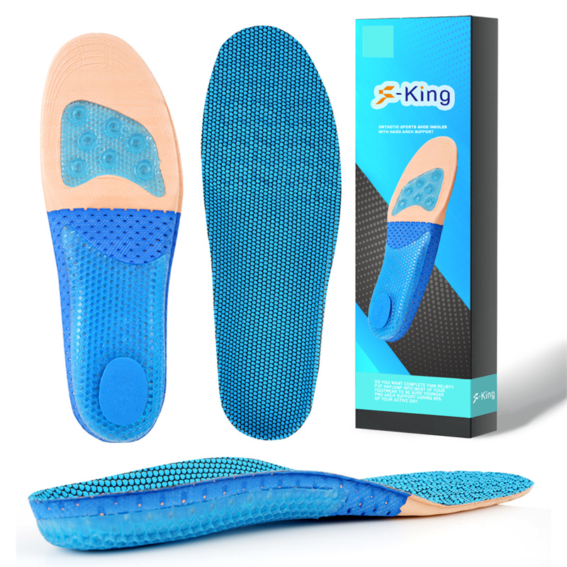 Relieve Foot Pain Arch Support Orthotic Breathable Shoe Pad Sport Comfort Heel Shock Absorbing Shoe Insoles 8