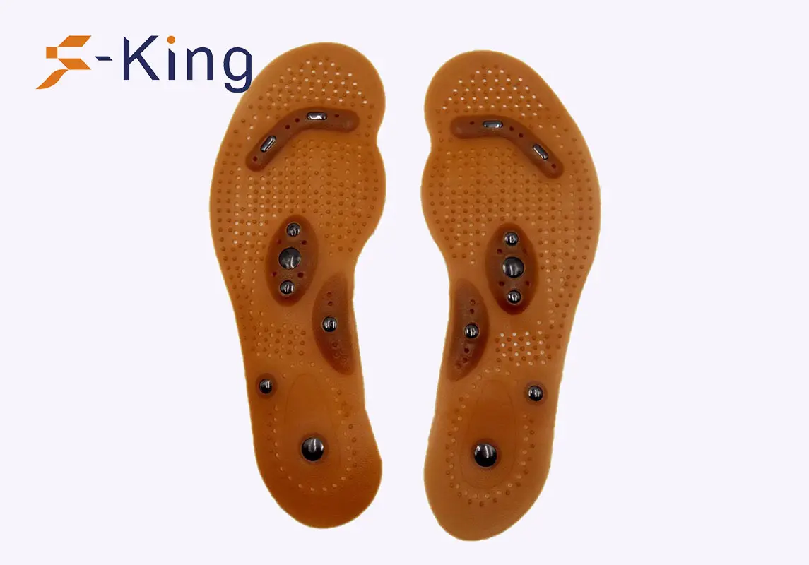 Quality S-King Brand magnetic insoles for shoes acupuncture relief 2
