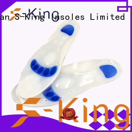 unisex insoles support OEM silicone foot pads S-King 1