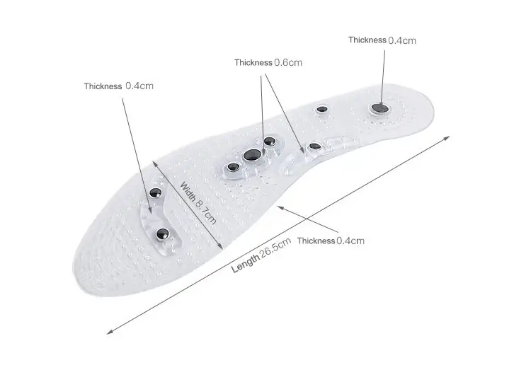 insoles pain circulation foot magnetic insoles S-King 2