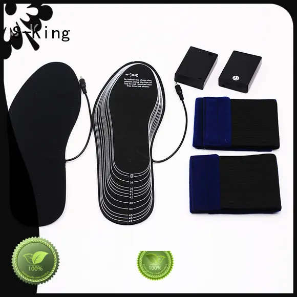 Hot battery heated insoles electric S-King Brand 1
