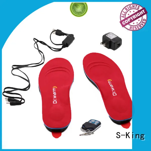 S-King Brand heated controlled shoes huntingskiingfishing heated insoles 1