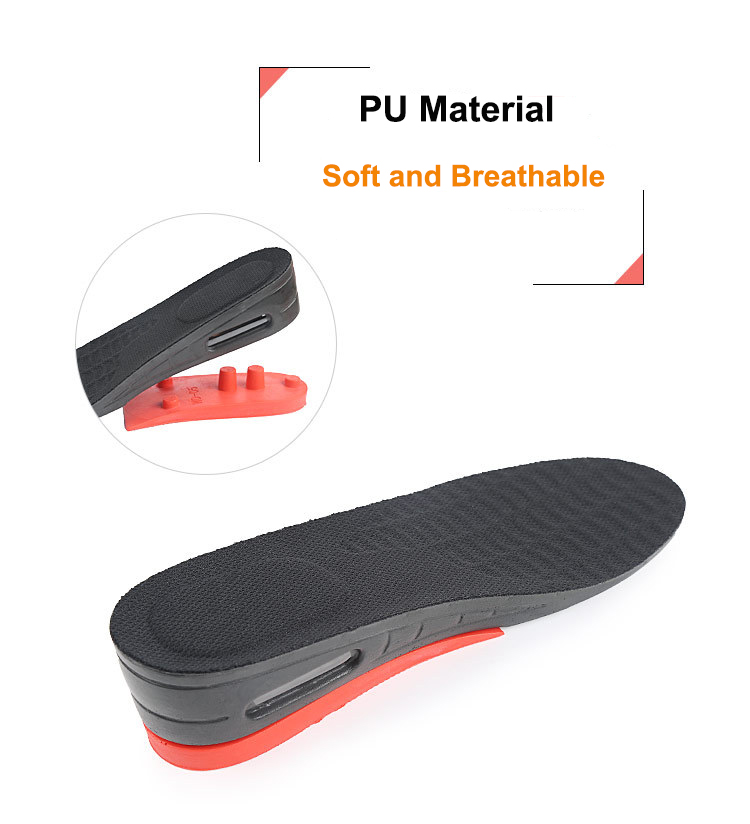S-King Brand heels shoes elevator shoe height insoles 4