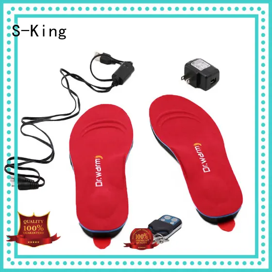 S-King Brand controlled protect foot custom battery heated insoles 1