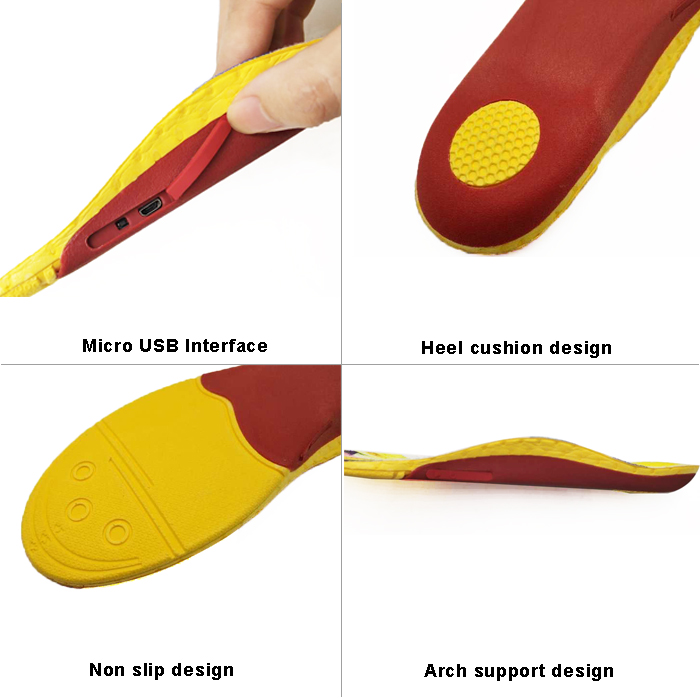 huntingskiingfishing insoles foot OEM heated insoles S-King 8