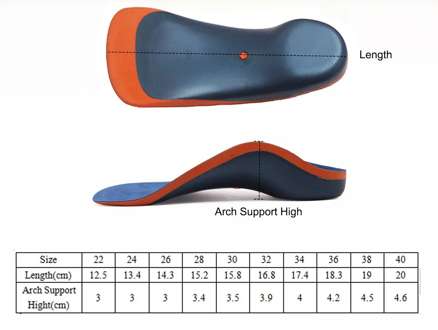 Quality S-King Brand gel insoles for kids orthotic 2