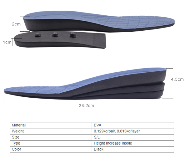 Quality S-King Brand inserts kit height insoles 2