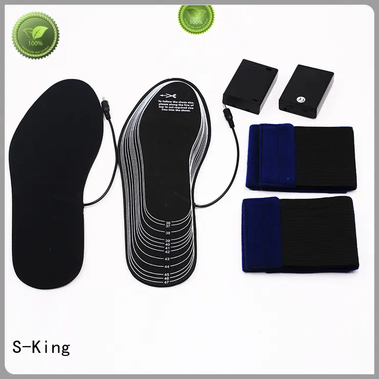 smartphone shoes S-King Brand battery heated insoles factory 1