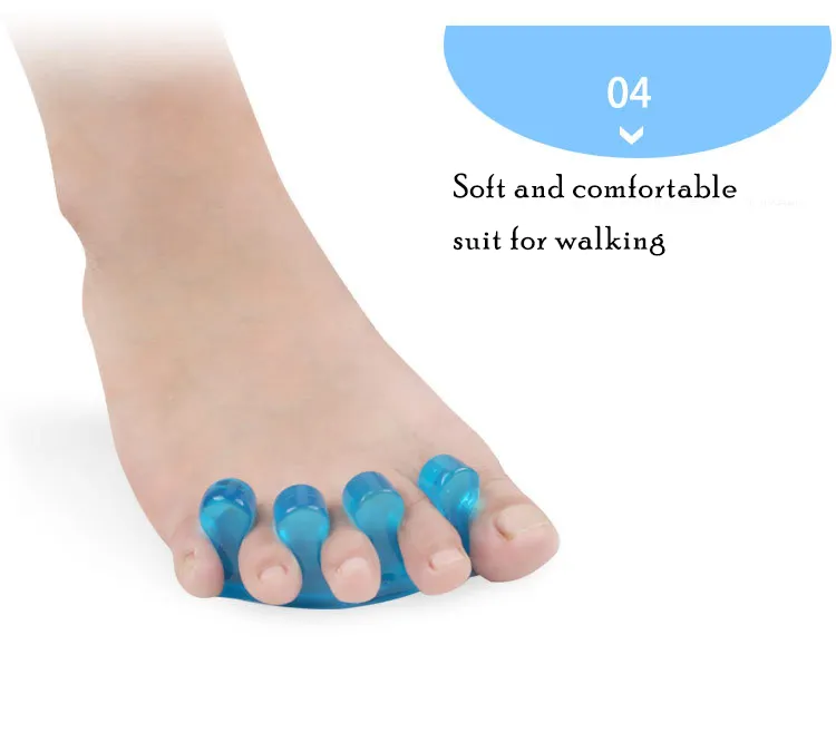 Custom soft gel toe separators for hammer toes 5