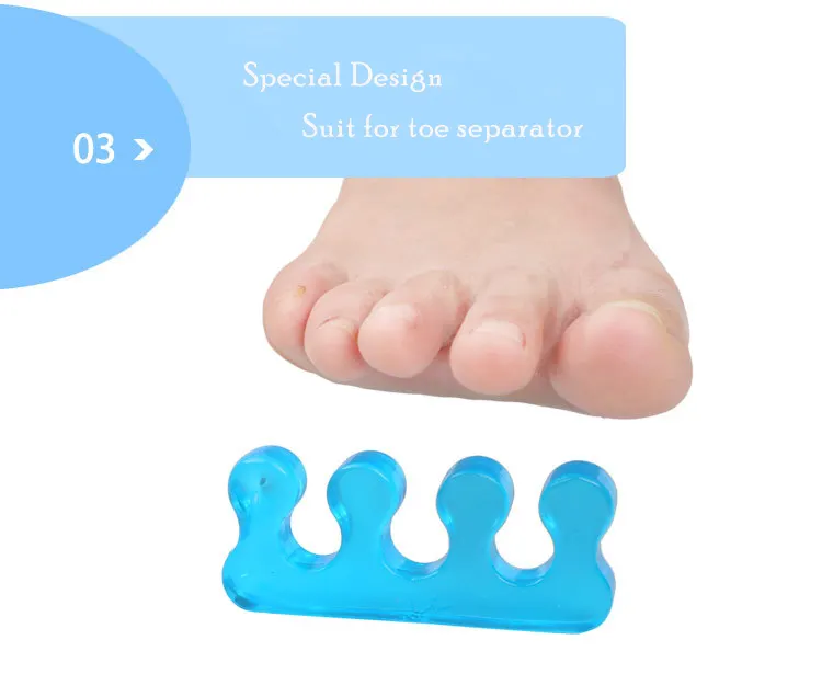 Custom soft gel toe separators for hammer toes 4