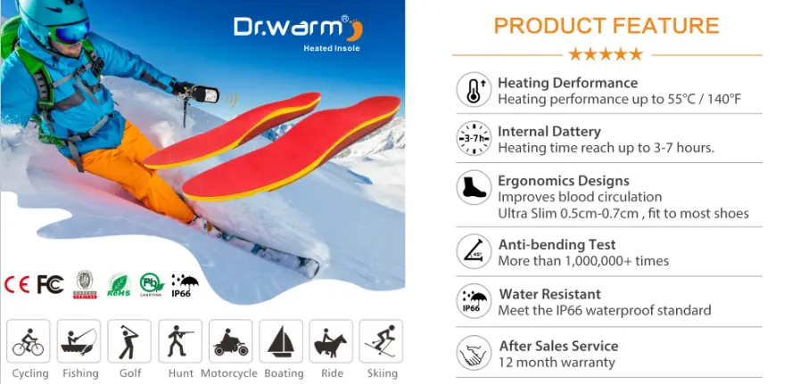 innovative heatable insoles with soft heel pad shoes 2