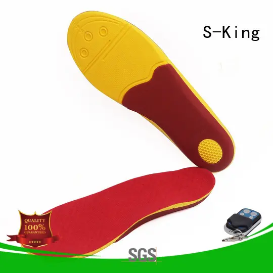 S-King innovative electric heated shoe insoles for sale biking 1