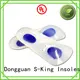 medical silicone foot insole for flat feet for leather S-King 1