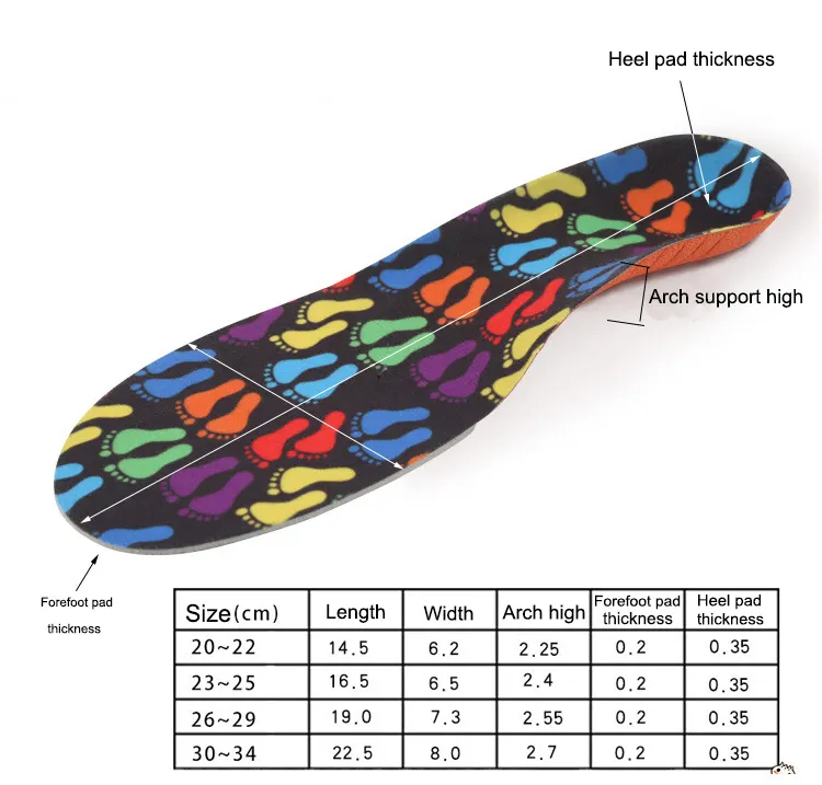 Custom kids shoe inserts price 2