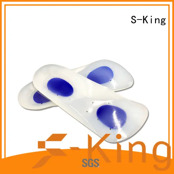 S-King massage silicone heel shoe inserts absorber for walking 1