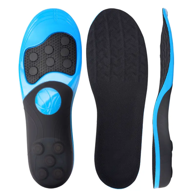 S-King | High-Elastic Shock-Absorbing Sports Insoles – 12 Spring Arch Support, Lightweight & Breathable Inserts for Basketball & Running 1