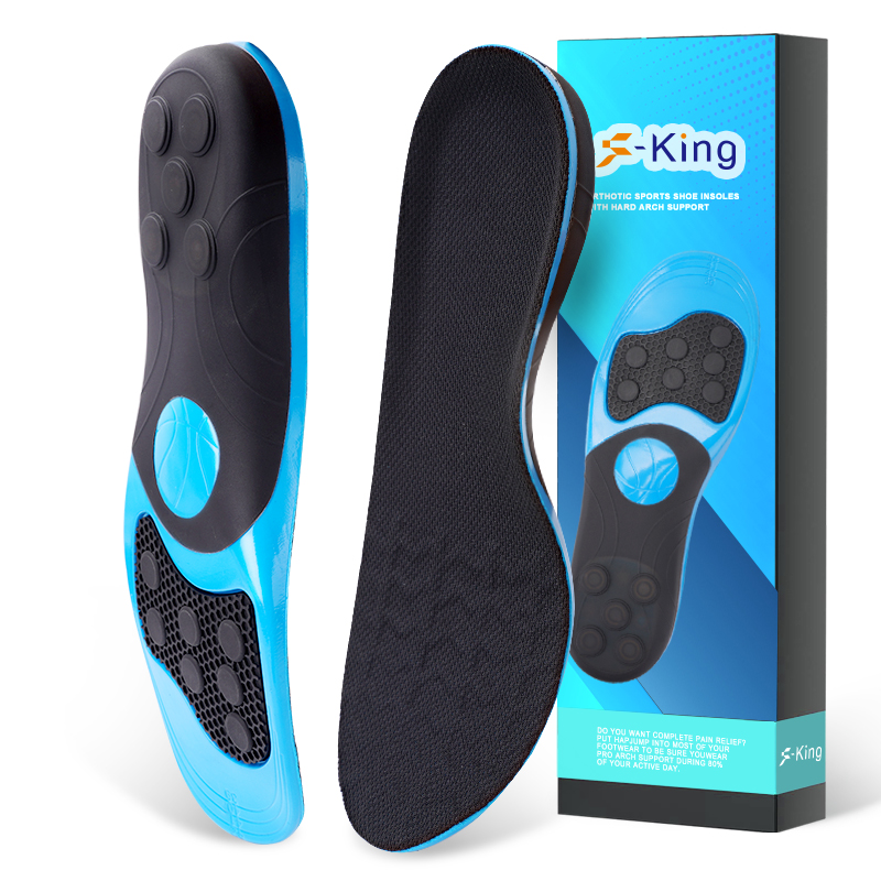 S-King | High-Elastic Shock-Absorbing Sports Insoles – 12 Spring Arch Support, Lightweight & Breathable Inserts for Basketball & Running 3