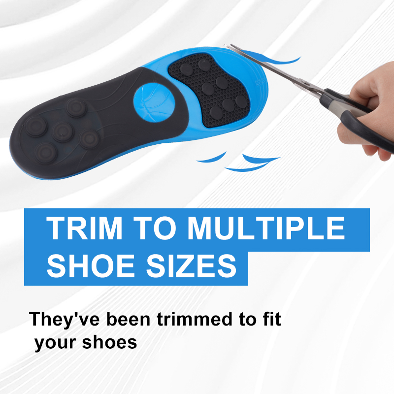 S-King | High-Elastic Shock-Absorbing Sports Insoles – 12 Spring Arch Support, Lightweight & Breathable Inserts for Basketball & Running 9