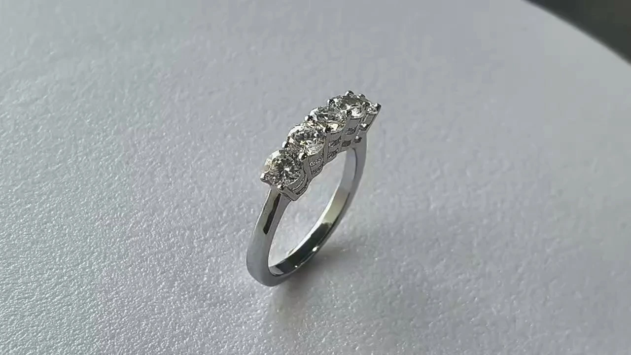 Lab Grown Diamond Wedding Ring For Ladies in 14k White Gold 1