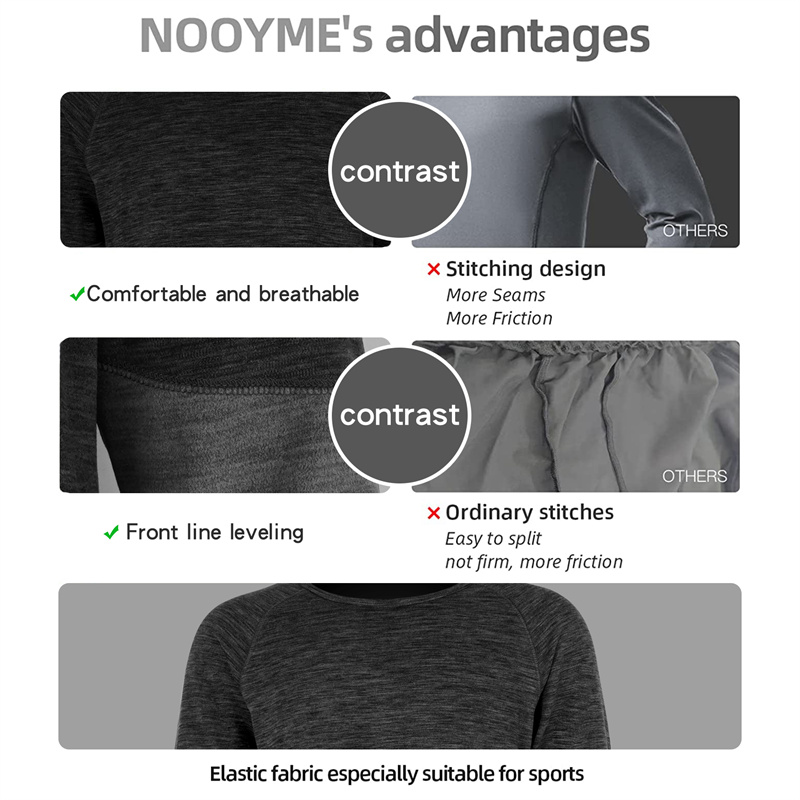 Heated Underwear for Man Women Long Johns Base Layer Cold Weather Heated Thermo Underwear 9