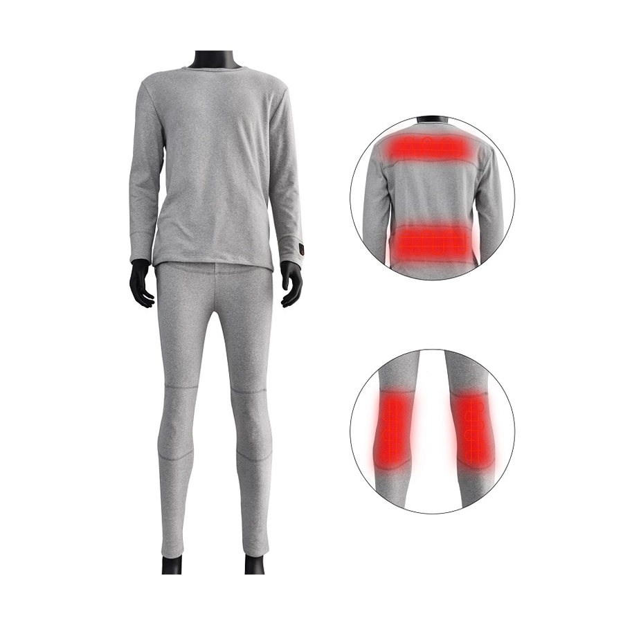 Heated underwear washable outdoor sports winter use heating clothes 3 level warm and comfortable 1