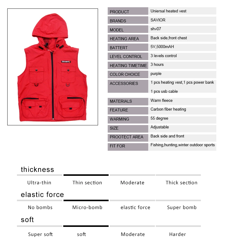 heated work vest winter smart Dr. Warm Brand 5