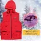 healthy battery heated vest control with prined pattern for indoor use 2