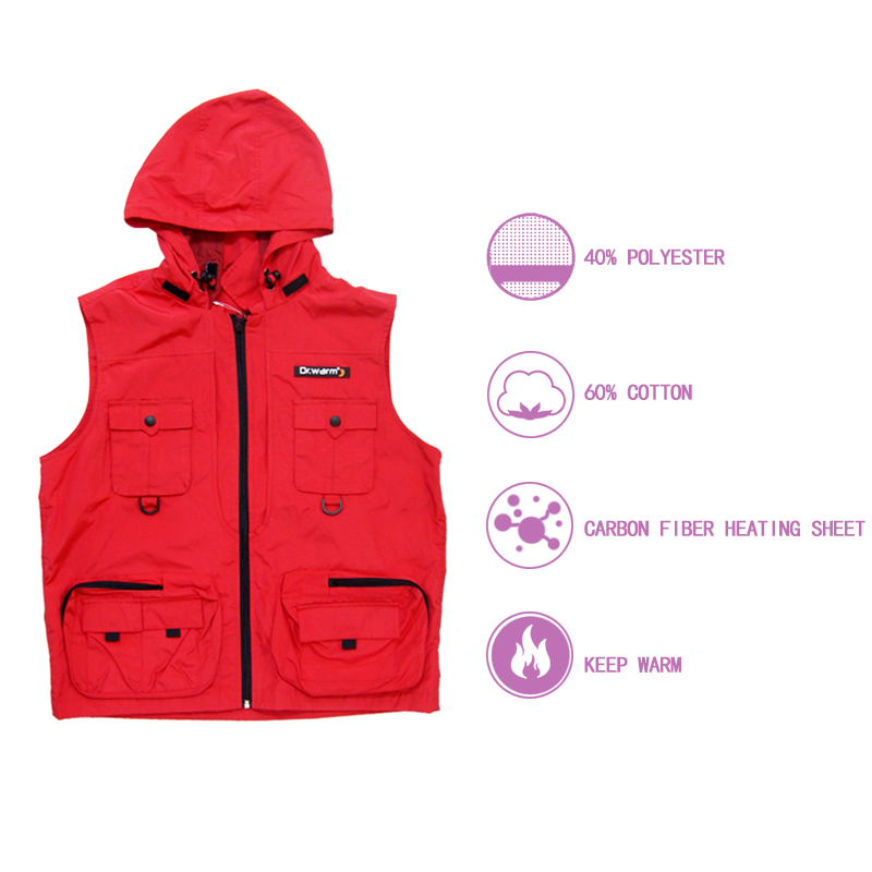 Dr. Warm smart electric vest motorcycle improves blood circulation for outdoor 3