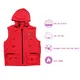 healthy battery heated vest control with prined pattern for indoor use 3