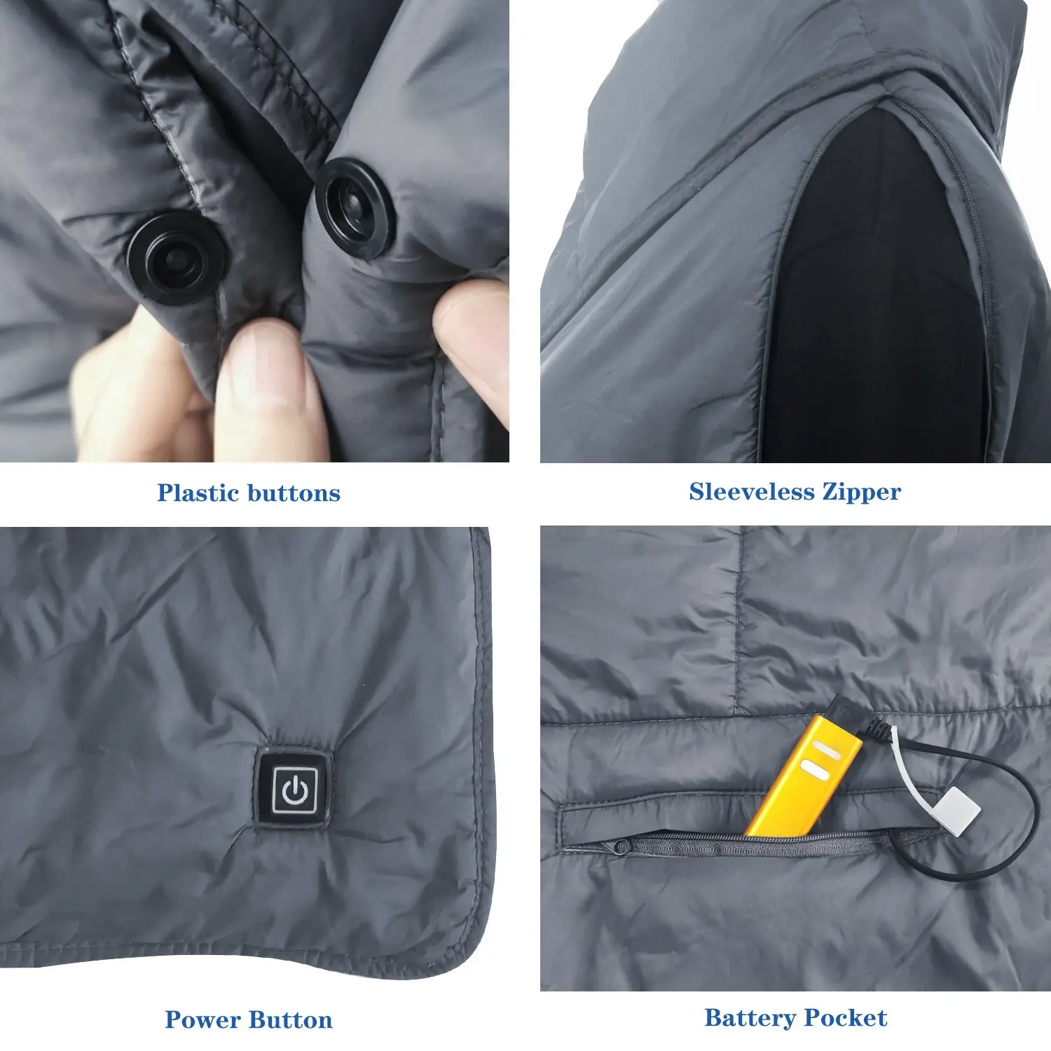 Dr. Warm comfortable battery heated thermal underwear improves blood circulation for indoor use20 4