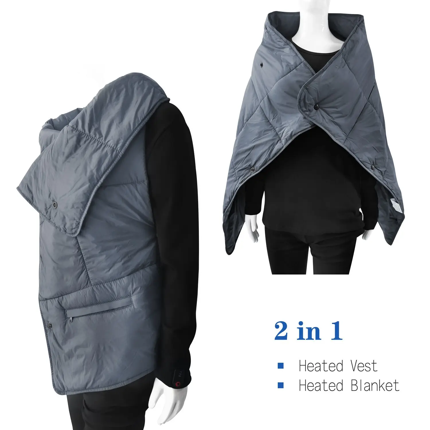 Dr. Warm comfortable battery heated thermal underwear improves blood circulation for indoor use20 3