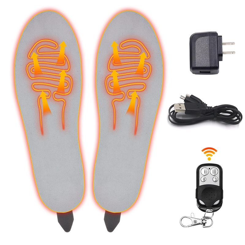 Man And Women Sport Heated Insole PU Orthotic Arch Support Sport Rechargeable Battery Thermo Insoles 1