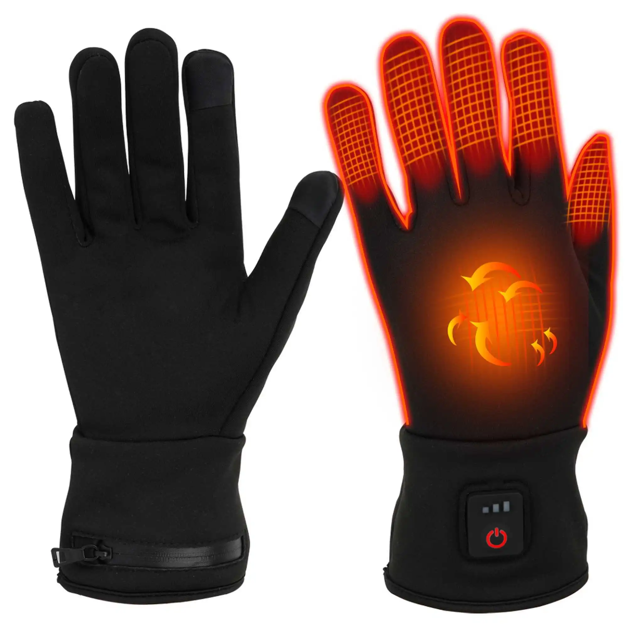Touch screen Electric Battery Powered Heated Riding Gloves fingertips Ski Heated Gloves 1