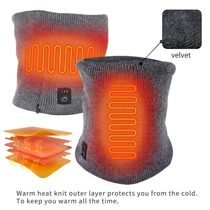 Winter Cold Protection Neck Scarf Women Heated Scarf Outdoor Sports Comfortable Heateding Warm Scarfs 1