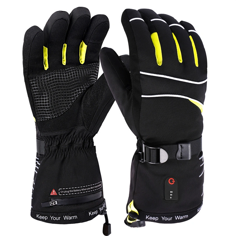 7.4V Rechargeable USB Electric Battery Heated Ski Gloves Adjustable Motorcycle Heated Gloves 1