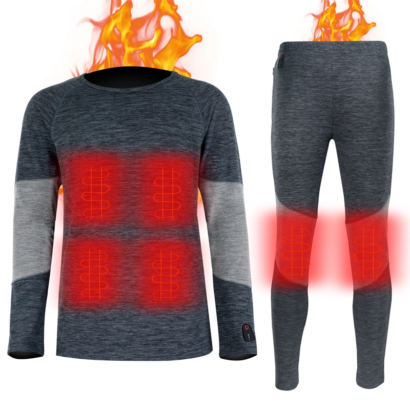 7.4V Thermal Heated Underwear for Man Women Long Johns Base Layer Cold Weather Heated Thermo Underwear 1