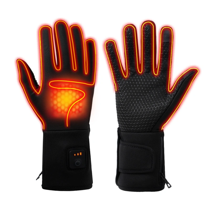 Winter Warm Waterproof Heat Ski Thin Work Warehouse Glove Liners Hand Warmer 7.4V Rechargeable Battery Electric Heated Gloves 1